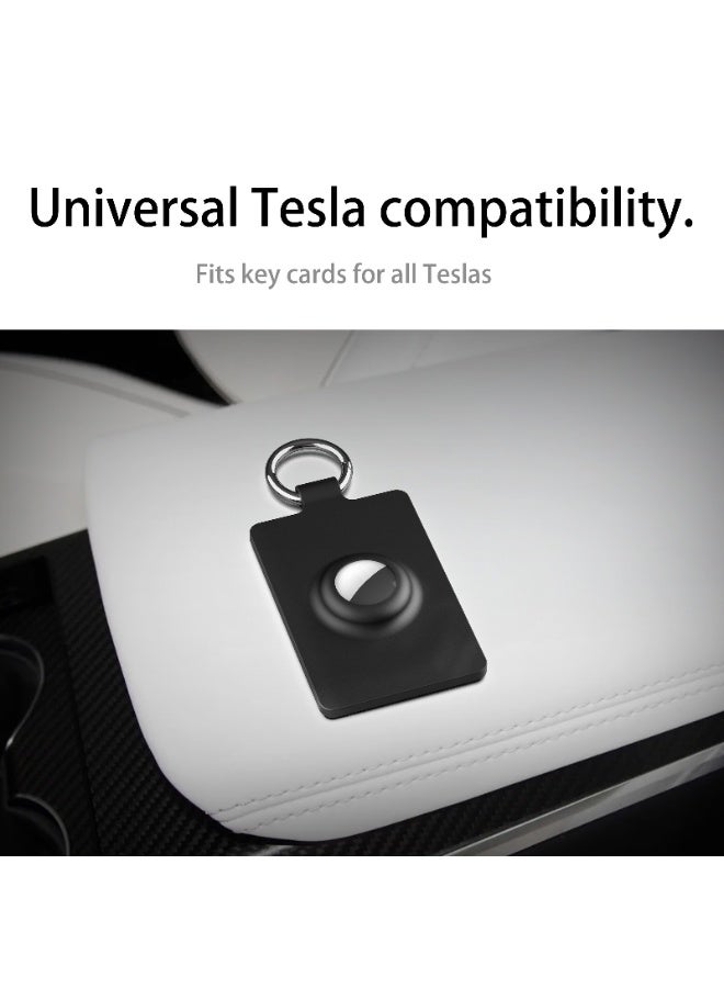 Card Airtag case apple air tag Wallet card Tesla key protective holder airtag2 anti-lost tracking device protective cover Airtag credit card Key case 2 in 1 for 3 Y S X Tesla key keychain, Airtags Card Case for Wallet, Purse, Handbag, Clutch, Backpack, Pocket - Image 3